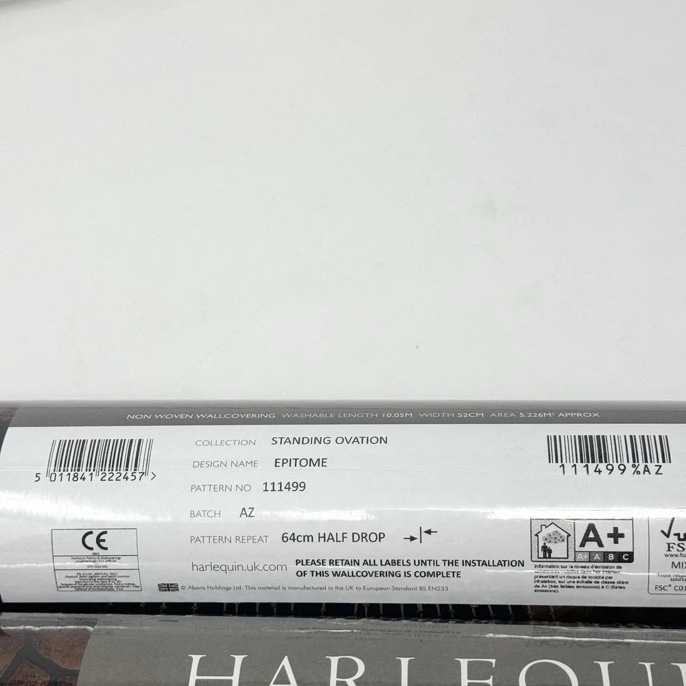 Harlequin Wallpaper Epitome 111499 Copper/Gold/Sepia 1 Roll Standing Ovation